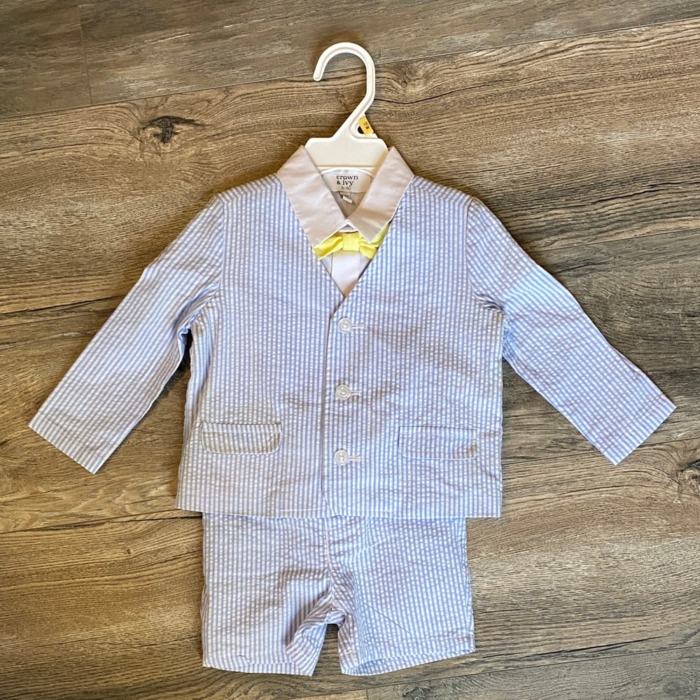 Seersucker Toddler Suit